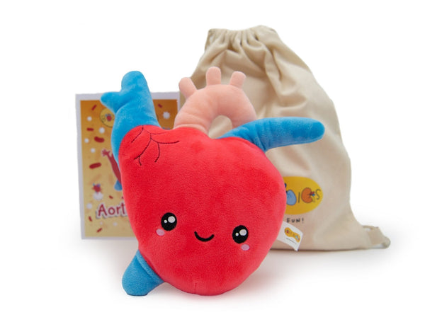 Aortina the Heart Plushie - Premium and Unique gift bodybuddies, educational, forkids, preschooler, softies  from Body Buddies - Shop now at AU family concept store Mommy's Pouch