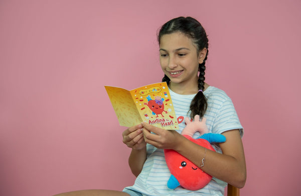 Aortina the Heart Plushie - Premium and Unique gift bodybuddies, educational, forkids, preschooler, softies  from Body Buddies - Shop now at AU family concept store Mommy's Pouch