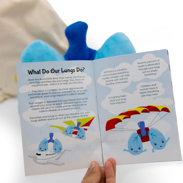 Bronchiole Bros the Lungs_Plushie - Premium and Unique gift bodybuddies, educational, forkids, preschooler, softies  from Body Buddies - Shop now at AU family concept store Mommy's Pouch