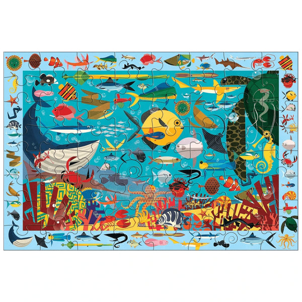 Search & Find Puzzle – Ocean Life - Premium and Unique gift 4+, 64pieces, mudpuppy, preschooler, puzzle, seaanimal  from Mudpuppy - Shop now at AU family concept store Mommy's Pouch