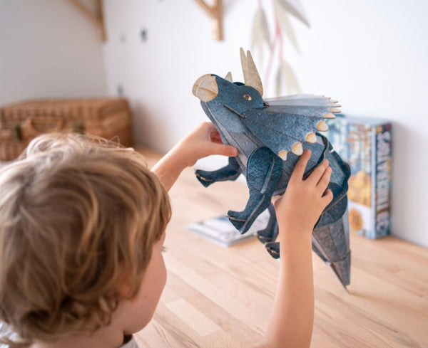 3D Assemble and Book - The Age Of The Dinosaurs - Triceratops🦖🦕 - Premium and Unique gift 3dpuzzle, 6+, dino, forkids, preschooler, puzzle, sassi 3D Puzzles from Sassi Junior - Shop now at AU family concept store Mommy's Pouch