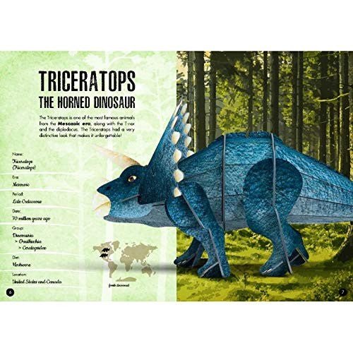 3D Assemble and Book - The Age Of The Dinosaurs - Triceratops🦖🦕 - Premium and Unique gift 3dpuzzle, 6+, dino, forkids, preschooler, puzzle, sassi 3D Puzzles from Sassi Junior - Shop now at AU family concept store Mommy's Pouch