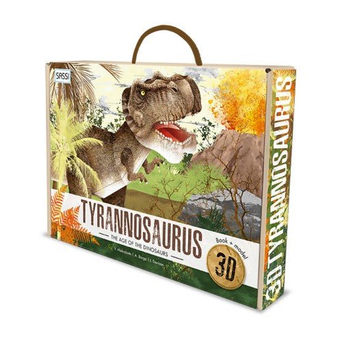 3D Assemble and Book - The Age Of The Dinosaurs -  Tyrannosaurus🦖🦕 - Premium and Unique gift 3dpuzzle, 6+, dino, forkids, preschooler, puzzle, sassi 3D Puzzles from Sassi Junior - Shop now at AU family concept store Mommy's Pouch