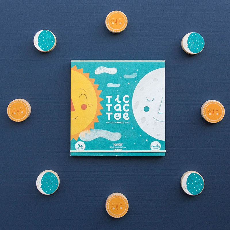Sun and Moon Tic Tac Toe ☀️🌕 - Classic Game - Premium and Unique gift 4+, boardgame, forkids, game, londji, preschooler, tictactee, toddler, toytogo, woodentoy Boardgame from Londji - Shop now at AU family concept store Mommy's Pouch