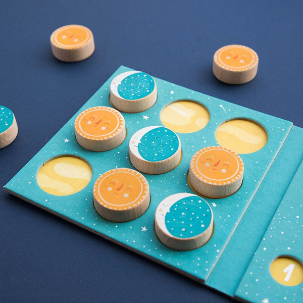 Sun and Moon Tic Tac Toe ☀️🌕 - Classic Game - Premium and Unique gift 4+, boardgame, forkids, game, londji, preschooler, tictactee, toddler, toytogo, woodentoy Boardgame from Londji - Shop now at AU family concept store Mommy's Pouch