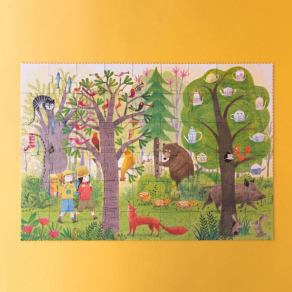 Night and Day in the Forest - Reversible Puzzle (2 in 1) - Premium and Unique gift 5+, 50pieces, forest, forkids, kidspuzzle, londji, preschooler, puzzle, reversiblepuzzle Puzzles from Londji - Shop now at AU family concept store Mommy's Pouch