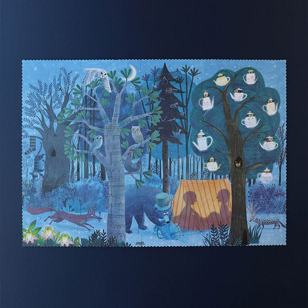 Night and Day in the Forest - Reversible Puzzle (2 in 1) - Premium and Unique gift 5+, 50pieces, forest, forkids, kidspuzzle, londji, preschooler, puzzle, reversiblepuzzle Puzzles from Londji - Shop now at AU family concept store Mommy's Pouch