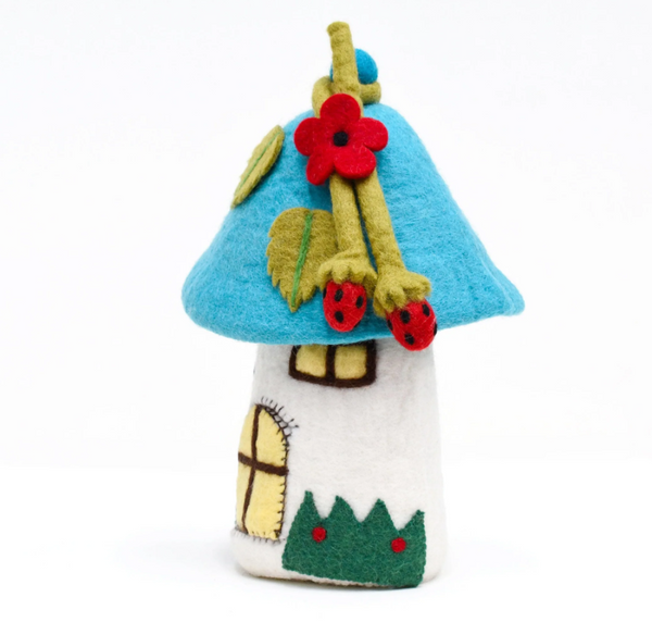 Fairies and Gnomes House _Blue Roof