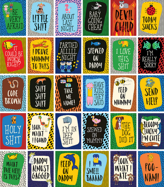 Cheeky Caption Cards - Baby Milestone
