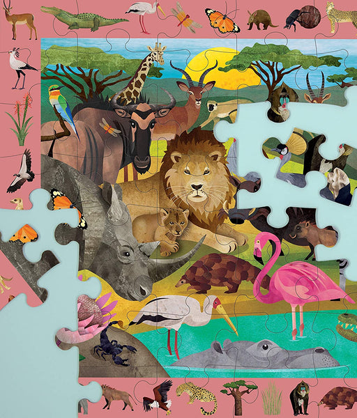 Search & Find Puzzle – African Safari - Premium and Unique gift 4+, 64pieces, african safari, animal, mudpuppy, preschooler, puzzle, safari  from Mudpuppy - Shop now at AU family concept store Mommy's Pouch