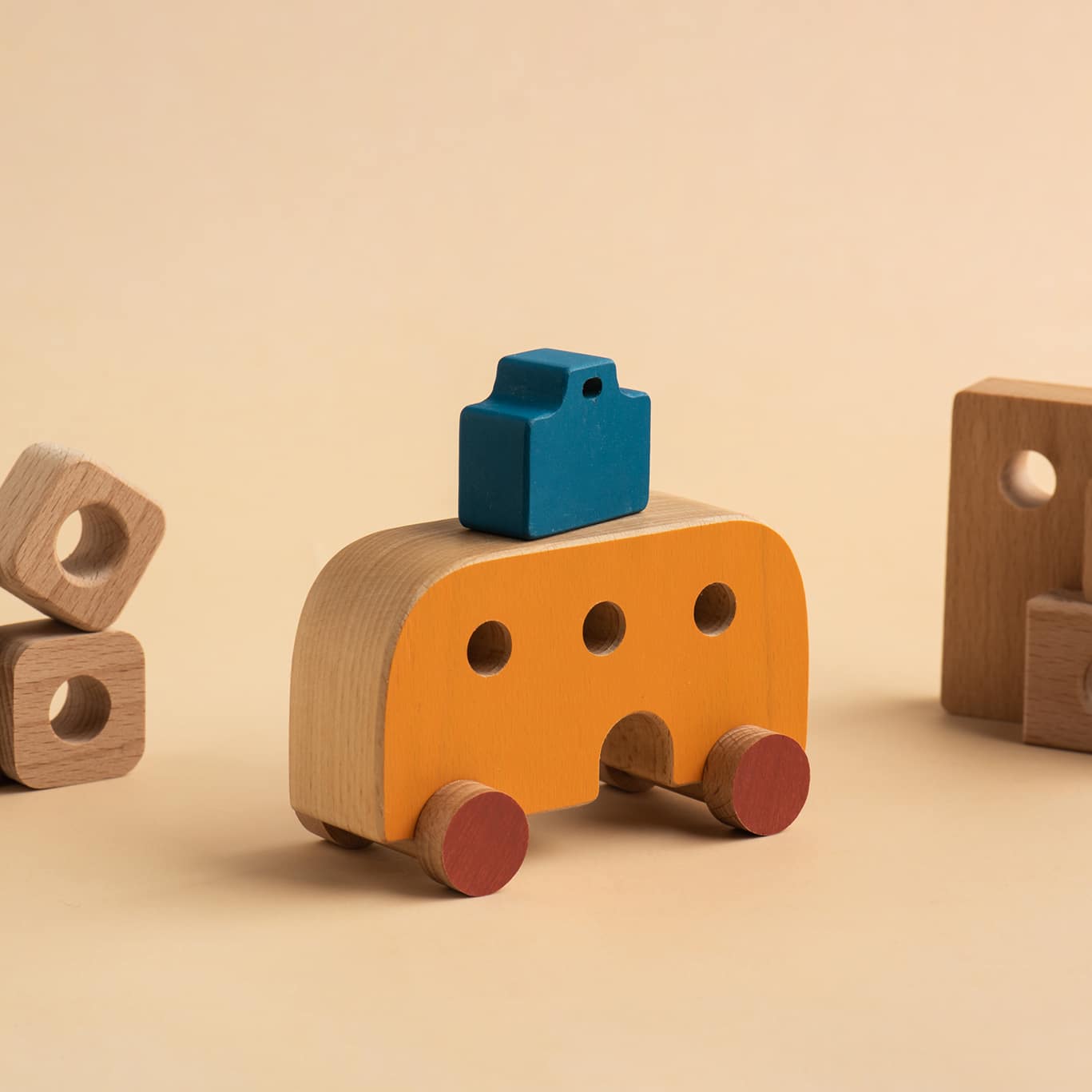 Travel Car - Push Toy 💼 - Premium and Unique gift animiwoodworkshop, greece, handmade, montessoritoy, pushtoy, sensorytoy, toddler, woodentoy Wooden Toys from Animi Wood Workshop - Shop now at AU family concept store Mommy's Pouch