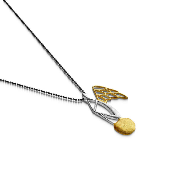 Gold Angel with Wings_Necklace - Premium and Unique gift formoms, handmade, jewellery, kissthefrog, necklace, pendant Jewellery from Kiss The Frog - Shop now at AU family concept store Mommy's Pouch