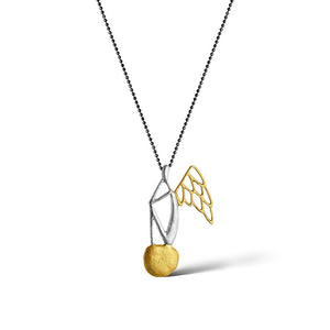 Gold Angel with Wings_Necklace - Premium and Unique gift formoms, handmade, jewellery, kissthefrog, necklace, pendant Jewellery from Kiss The Frog - Shop now at AU family concept store Mommy's Pouch
