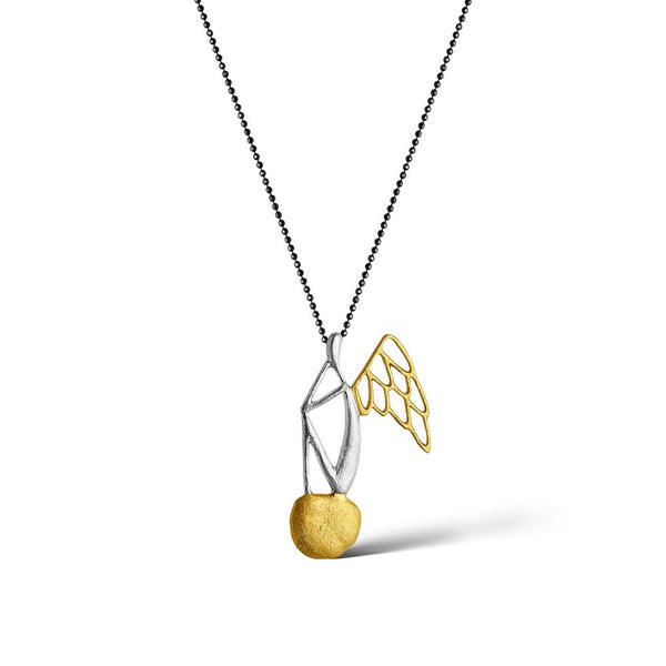 Gold Angel with Wings_Necklace - Premium and Unique gift formoms, handmade, jewellery, kissthefrog, necklace, pendant Jewellery from Kiss The Frog - Shop now at AU family concept store Mommy's Pouch