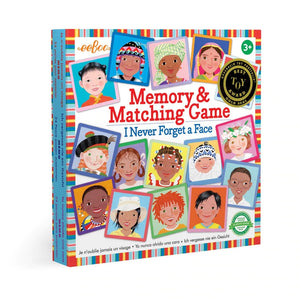 Memory Match Game – Never Forget a Face - Premium and Unique gift 3+, boardgame, eeBoo, forkids, game, kidsboardgame, matchinggame, memory, toddler Boardgame from eeBoo - Shop now at AU family concept store Mommy's Pouch