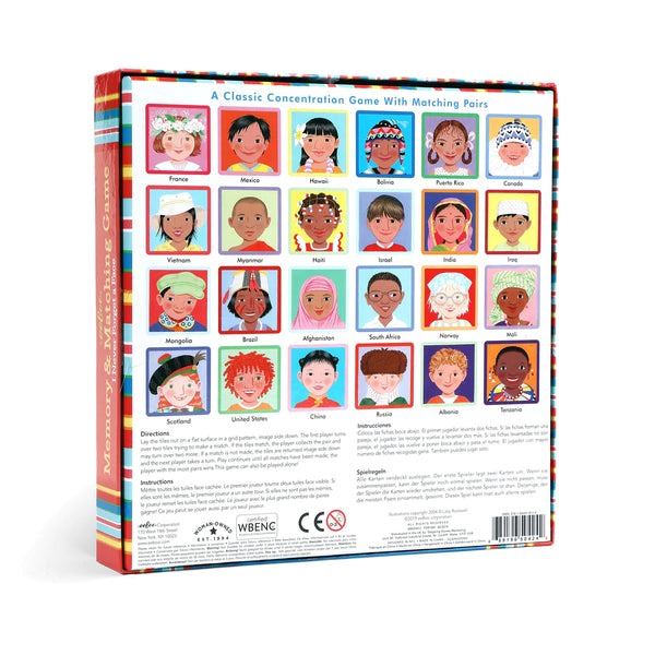 Memory Match Game – Never Forget a Face - Premium and Unique gift 3+, boardgame, eeBoo, forkids, game, kidsboardgame, matchinggame, memory, toddler Boardgame from eeBoo - Shop now at AU family concept store Mommy's Pouch