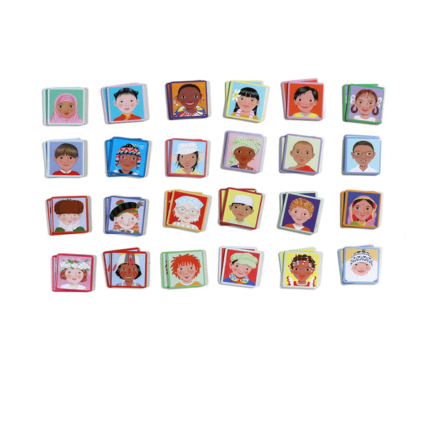 Memory Match Game – Never Forget a Face - Premium and Unique gift 3+, boardgame, eeBoo, forkids, game, kidsboardgame, matchinggame, memory, toddler Boardgame from eeBoo - Shop now at AU family concept store Mommy's Pouch