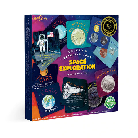 eeBoo Memory Match Game – Space Exploration - Premium and Unique gift 5+, boardgame, eeBoo, forkids, games, kidsboardgame, memory, preschooler, space Boardgame from eeBoo - Shop now at AU family concept store Mommy's Pouch