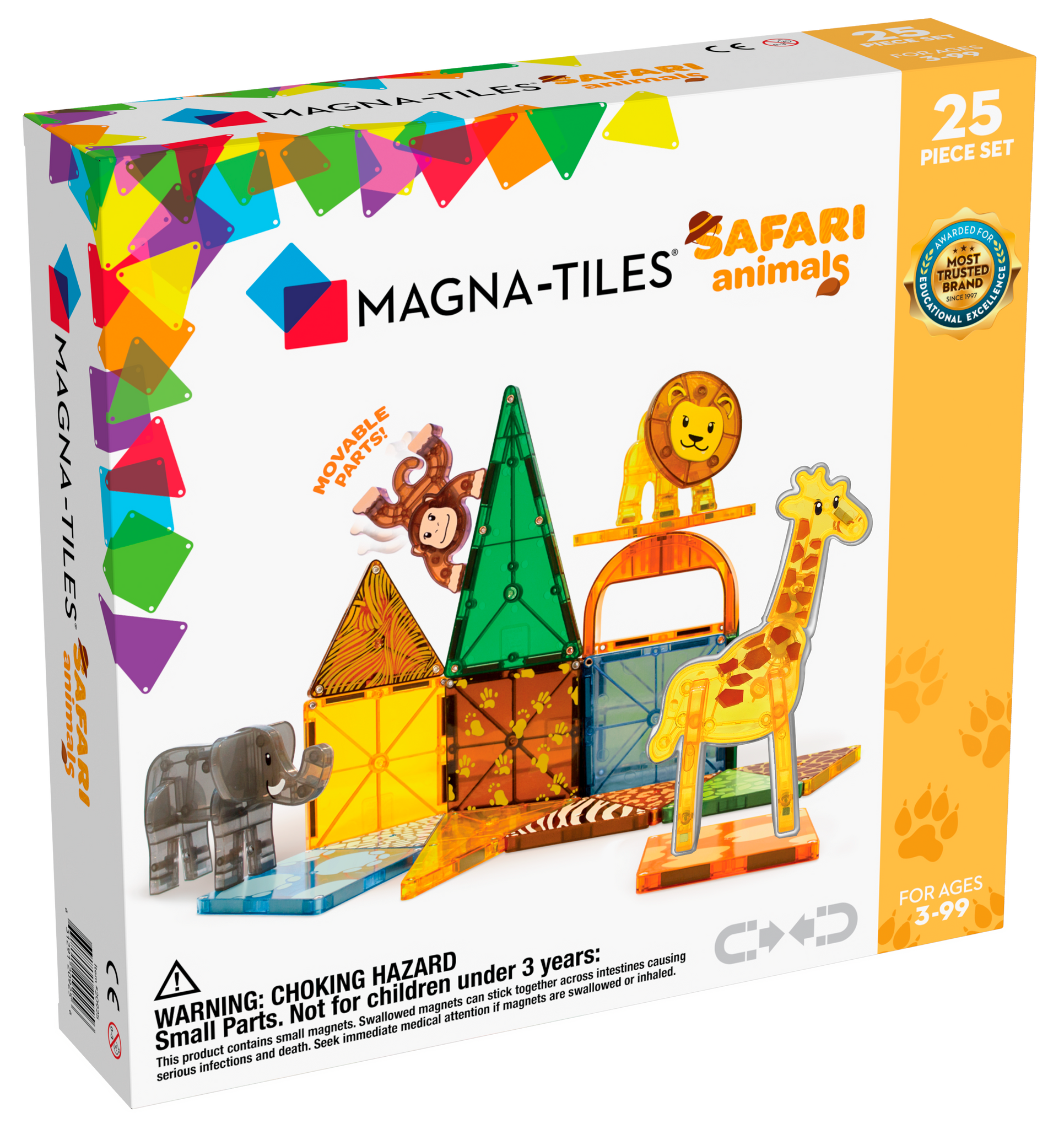 MAGNA-TILES Safari Animals 25 Piece Set - Premium and Unique gift 3+, animals, creativeplay, forkids, magnatiles, magnettoys, pretendplay, safari, toddler  from Magna-Tiles - Shop now at AU family concept store Mommy's Pouch