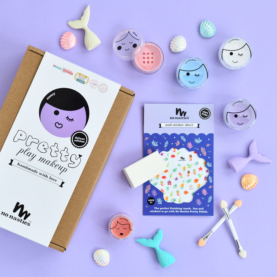 Nancy Deluxe Purple Pretty Play Kids Makeup Box - Premium and Unique gift 4+, forkids, makeup, makeupforkids, nonasties  from No Nasties - Shop now at AU family concept store Mommy's Pouch