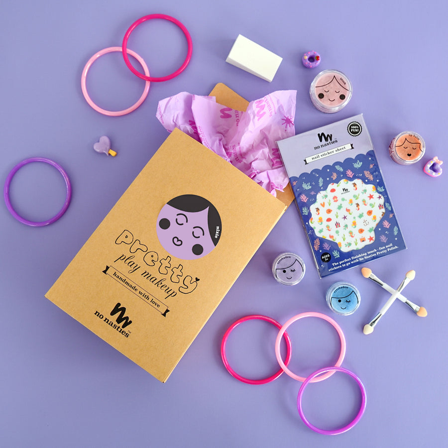 Nixie Purple Natural Pretty Play Makeup Goody Pack for Kids - Premium and Unique gift 4+, forkids, makeup, makeupforkids, nonasties  from No Nasties - Shop now at AU family concept store Mommy's Pouch