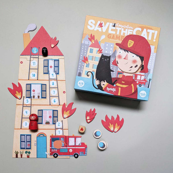 Save the Cat 🐱 - Cooperative Game - Premium and Unique gift 4+, game, londji, preschooler, puzzle Boardgame from Londji - Shop now at AU family concept store Mommy's Pouch