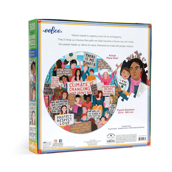 Climate Action_eeBoo 500pc Jigsaw Puzzle- - Premium and Unique gift 500pieces, adults, eeBoo, formoms, puzzle Puzzle from eeBoo - Shop now at AU family concept store Mommy's Pouch