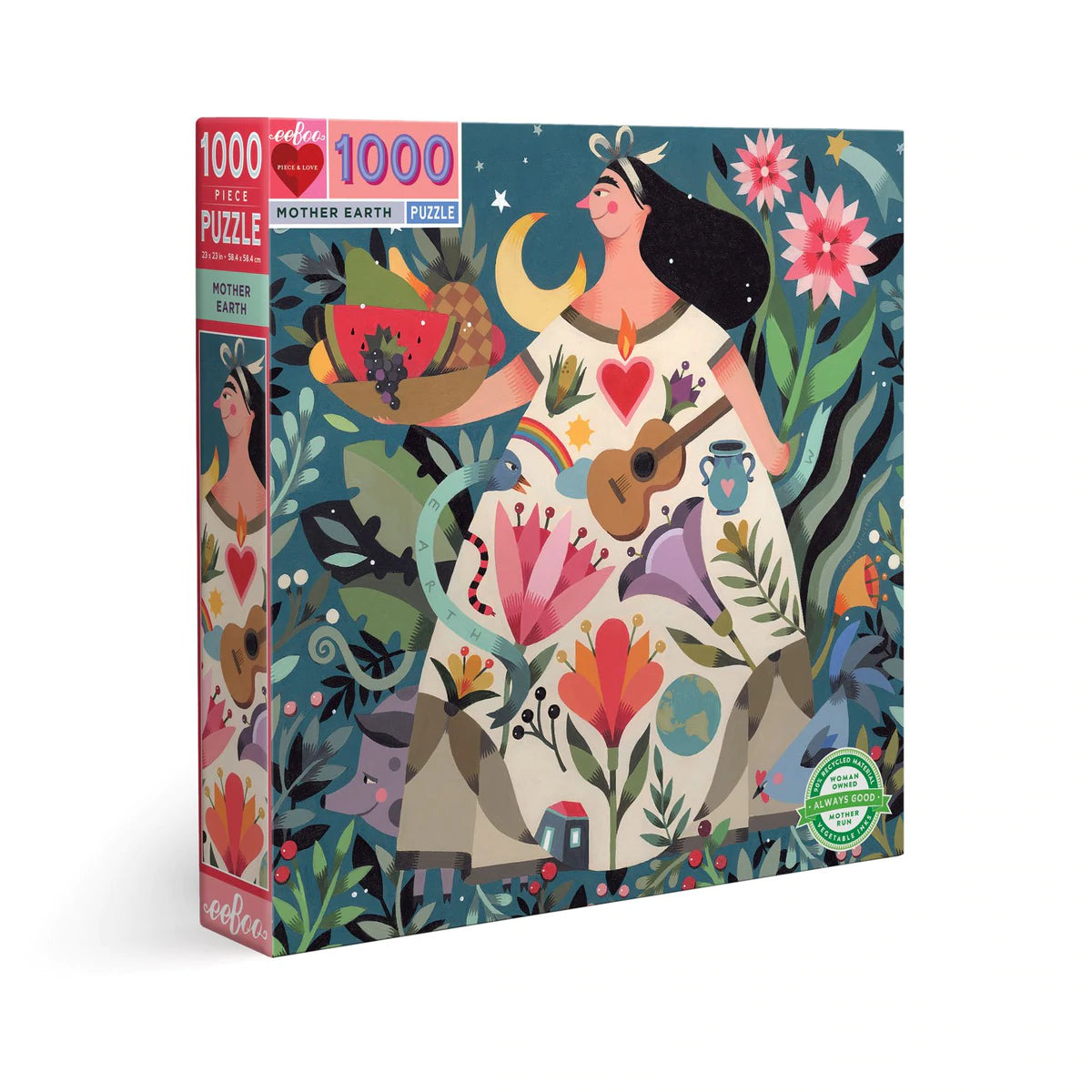 Mother Earth_eeBoo 1000pc Jigsaw Puzzle - Premium and Unique gift 1000pieces, adults, eeBoo, formoms, puzzle Puzzle from eeBoo - Shop now at AU family concept store Mommy's Pouch