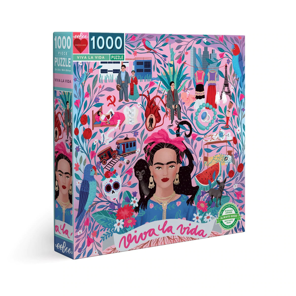 Viva La Vida_eeBoo 1000pc Jigsaw Puzzle - Premium and Unique gift 1000pieces, adults, eeBoo, formoms, puzzle Puzzle from eeBoo - Shop now at AU family concept store Mommy's Pouch