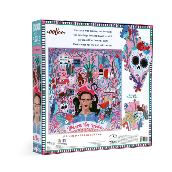 Viva La Vida_eeBoo 1000pc Jigsaw Puzzle - Premium and Unique gift 1000pieces, adults, eeBoo, formoms, puzzle Puzzle from eeBoo - Shop now at AU family concept store Mommy's Pouch
