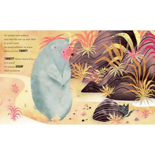 Timid as a Bear - About Emotions - Premium and Unique gift 3+, book, childrensbook, kidsbook, preschooler, sassi, soundbook Sound Books from Sassi Junior - Shop now at AU family concept store Mommy's Pouch