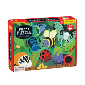 Beetles & Bugs Fuzzy Puzzle - Premium and Unique gift 3+, 42pieces, bugs, mudpuppy, puzzle, toddler  from Mudpuppy - Shop now at AU family concept store Mommy's Pouch