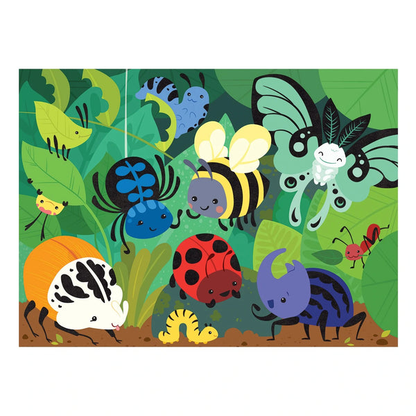 Beetles & Bugs Fuzzy Puzzle - Premium and Unique gift 3+, 42pieces, bugs, mudpuppy, puzzle, toddler  from Mudpuppy - Shop now at AU family concept store Mommy's Pouch