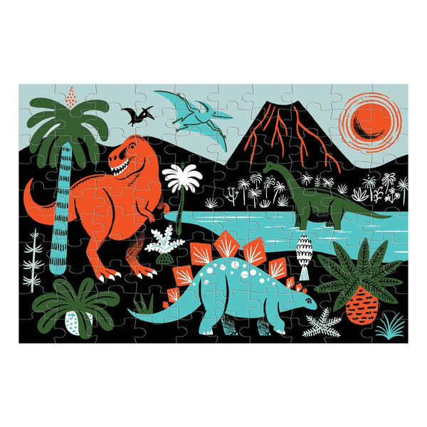 Dinosaur Glow-in-the-Dark Puzzle - Premium and Unique gift 100pieces, 5+, dino, mudpuppy, preschooler, puzzle  from Mudpuppy - Shop now at AU family concept store Mommy's Pouch