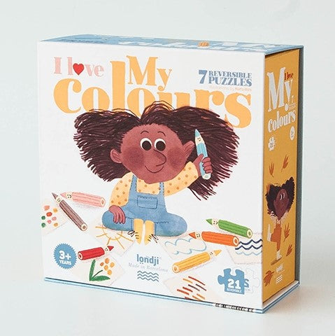 I Love My Colors 🌈 - Reversible Shapes Puzzle - Premium and Unique gift 3+, colours, forkids, londji, preschooler, puzzle Puzzle from Londji - Shop now at AU family concept store Mommy's Pouch