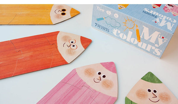 I Love My Colors 🌈 - Reversible Shapes Puzzle - Premium and Unique gift 3+, colours, forkids, londji, preschooler, puzzle Puzzle from Londji - Shop now at AU family concept store Mommy's Pouch