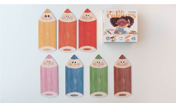 I Love My Colors 🌈 - Reversible Shapes Puzzle - Premium and Unique gift 3+, colours, forkids, londji, preschooler, puzzle Puzzle from Londji - Shop now at AU family concept store Mommy's Pouch