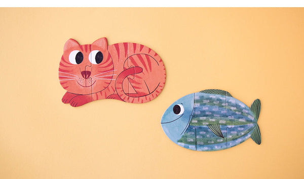 I Love My Pets - Reversible Shapes Puzzle 🐈🐕‍🦺🐟🦜🐢 - Premium and Unique gift 3+, forkids, londji, pets, puzzle, puzzles, toddler Puzzles from Londji - Shop now at AU family concept store Mommy's Pouch