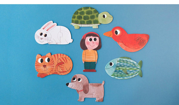 I Love My Pets - Reversible Shapes Puzzle 🐈🐕‍🦺🐟🦜🐢 - Premium and Unique gift 3+, forkids, londji, pets, puzzle, puzzles, toddler Puzzles from Londji - Shop now at AU family concept store Mommy's Pouch