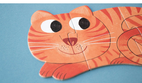 I Love My Pets - Reversible Shapes Puzzle (21 pieces) 🐈🐕‍🦺🐟🦜🐢 - Premium and Unique gift 3+, forkids, londji, pets, puzzle, puzzles, toddler Puzzles from Londji - Shop now at AU family concept store Mommy's Pouch