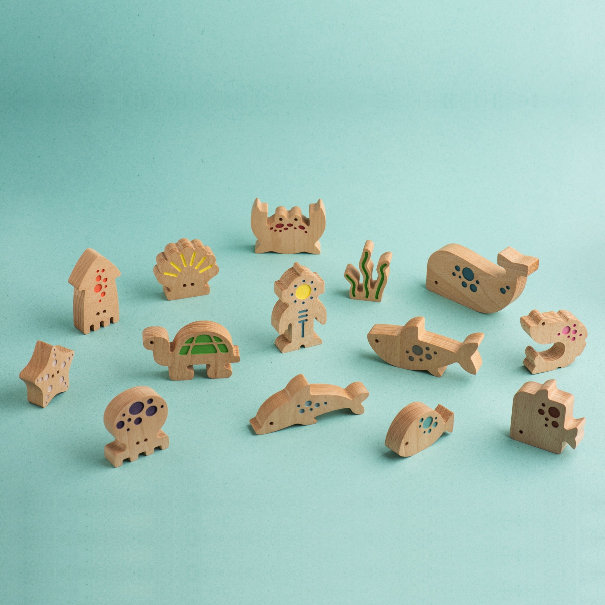Little Divers - Imaginative Play Toy Collection - Premium and Unique gift animiwoodworkshop, greece, handmade, imaginativeplay, littledrivers, montessoritoy, sea, sensorytoy, toddler, woodentoy Wooden Toys from Animi Wood Workshop - Shop now at AU family concept store Mommy's Pouch