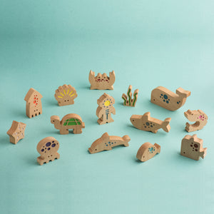 Little Divers - Imaginative Play Toy Collection - Premium and Unique gift animiwoodworkshop, greece, handmade, imaginativeplay, littledrivers, montessoritoy, sea, sensorytoy, toddler, woodentoy Wooden Toys from Animi Wood Workshop - Shop now at AU family concept store Mommy's Pouch