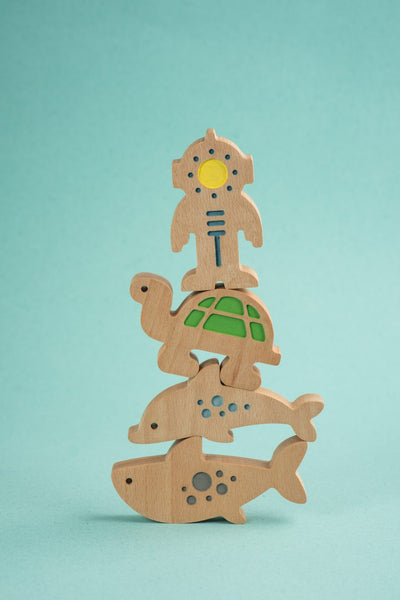 Little Divers - Imaginative Play Toy Collection - Premium and Unique gift animiwoodworkshop, greece, handmade, imaginativeplay, littledrivers, montessoritoy, sea, sensorytoy, toddler, woodentoy Wooden Toys from Animi Wood Workshop - Shop now at AU family concept store Mommy's Pouch
