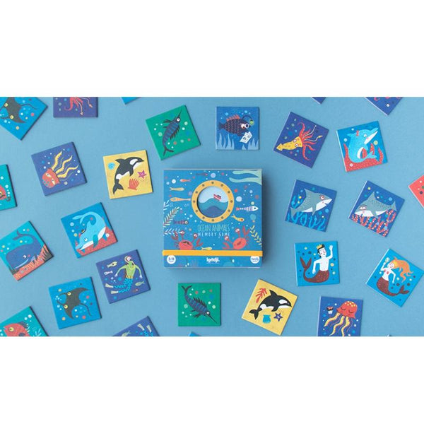 Ocean Animals Game - Premium and Unique gift 3+, forkids, game, londji, matchinggame, memory, seaanimal, toddler, toytogo Boardgame from Londji - Shop now at AU family concept store Mommy's Pouch