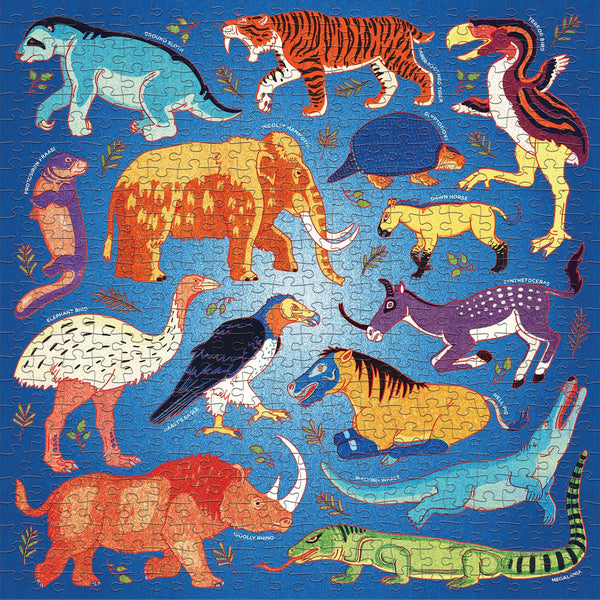 Prehistoric Kingdom Wild Family Puzzle - Premium and Unique gift 500pieces, 8+, animal, mudpuppy, preschooler, puzzle  from Mudpuppy - Shop now at AU family concept store Mommy's Pouch