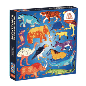 Prehistoric Kingdom Wild Family Puzzle - Premium and Unique gift 500pieces, 8+, animal, mudpuppy, preschooler, puzzle  from Mudpuppy - Shop now at AU family concept store Mommy's Pouch