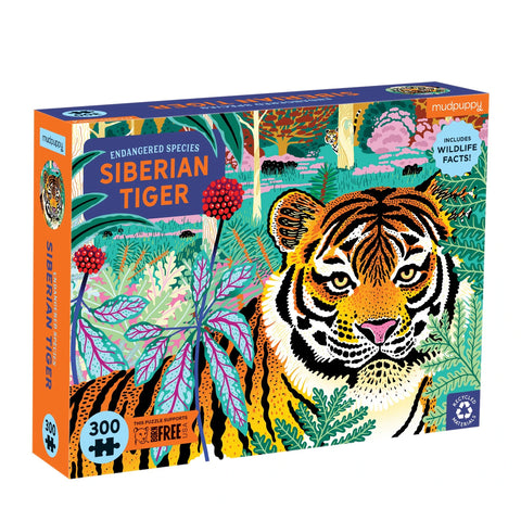 Mudpuppy 300pc Puzzle –  Siberian Tiger - Premium and Unique gift 300pieces, 7+, animal, mudpuppy, puzzle, schoolkids  from Mudpuppy - Shop now at AU family concept store Mommy's Pouch