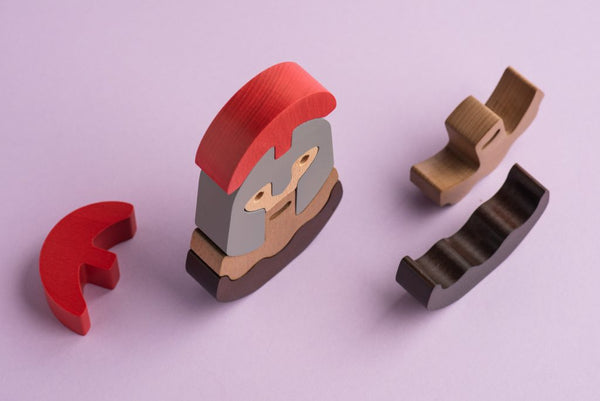 Spartan -Stacking Puzzle Figure Toy - Premium and Unique gift animiwoodworkshop, forkids, greece, handmade, montessoritoy, sensorytoy, spartan, stackingtoy, toddler, woodenpuzzle, woodentoy Wooden Toys from Animi Wood Workshop - Shop now at AU family concept store Mommy's Pouch