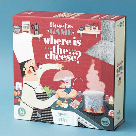 Game Where is the Cheese? 🧀 - Observation & Family Game - Premium and Unique gift 3+, boardgame, familygame, game, londji, preschooler Boardgame from Londji - Shop now at AU family concept store Mommy's Pouch