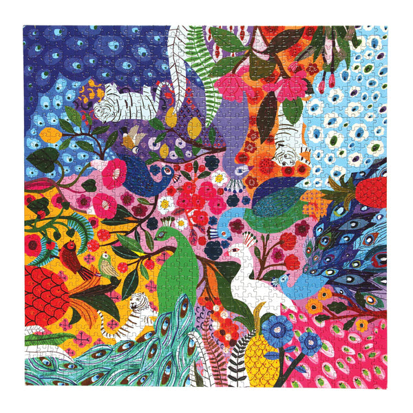 Peacock Garden_eeBoo 1000pc Jigsaw Puzzle- - Premium and Unique gift 1000pieces, adults, eeBoo, formoms, puzzle Puzzle from eeBoo - Shop now at AU family concept store Mommy's Pouch